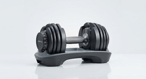 Compact adjustable dumbbell for small training spaces