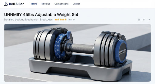 UNNMIIY 20–90 lb Set — editorial product photo